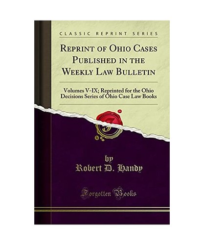 Reprint ohio cases - reprint,