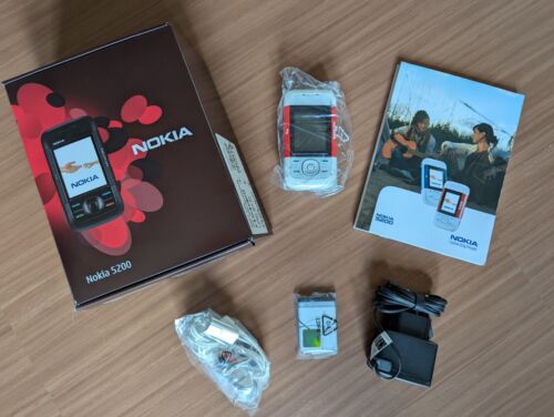 Nokia 5200 rosso bianco - 5200, nuovo